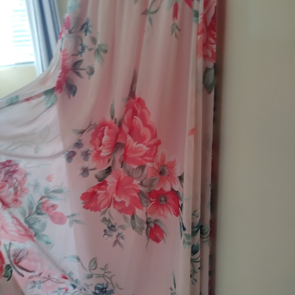 Lulu’s Garden Meandering Blush Floral Print Dress - Picture 3 of 6